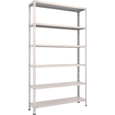 TRUSCO スチールラック 軽量棚開放型 W1200XD300XH2100 6段 ネオグレー 74V-16 NG 1台(1個)（直送品）