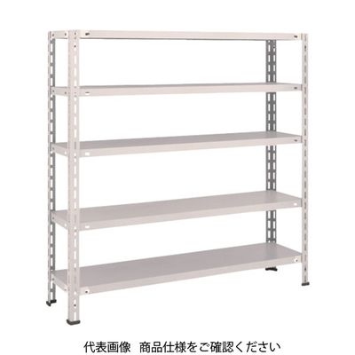 TRUSCO スチールラック 軽量棚 中棚ボルトレス型1200X300X1200 5段 ネオグレー L44V-15 NG 1台(1個)（直送品）