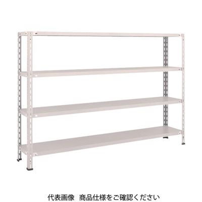 TRUSCO スチールラック 軽量棚 中棚ボルトレス型1800X300X1200 4段 ネオグレー L46V-14 NG 1台(1個)（直送品）