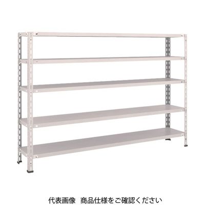 TRUSCO スチールラック 軽量棚 中棚ボルトレス型1800X300X1200 5段 ネオグレー L46V-15 NG 1台(1個)（直送品）