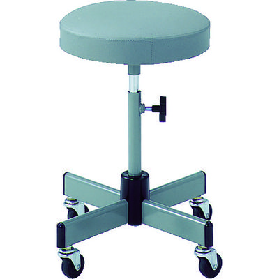 トラスコ中山 TRUSCO 作業用チェア Φ315XH460ー560 グレー L-60C 1脚 503-6003（直送品）