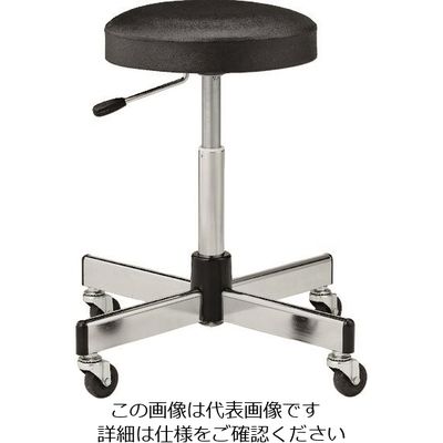 トラスコ中山 TRUSCO 作業用チェア ガス調整式 Φ315XH450ー620 ブラック L-60GC 1脚 503-6011（直送品）