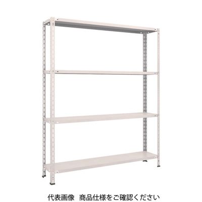 TRUSCO スチールラック 軽量棚 中棚ボルトレス型1500X300X1800 4段 ネオグレー L65V-14 NG 1台(1個)（直送品）