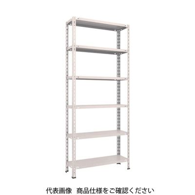 TRUSCO スチールラック 軽量棚 中棚ボルトレス型 875X300X2100 6段 ネオグレー L73V-16 NG 1台(1個)（直送品）