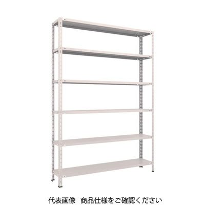 TRUSCO スチールラック 軽量棚 中棚ボルトレス型1500X300X2100 6段 ネオグレー L75V-16 NG 1台(1個)（直送品）