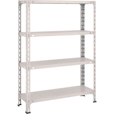 トラスコ中山 TRUSCO スチールラック 軽量棚開放型 W875XD300XH1200 4段 ネオグレー 43V-14 NG 1台(1個)（直送品）