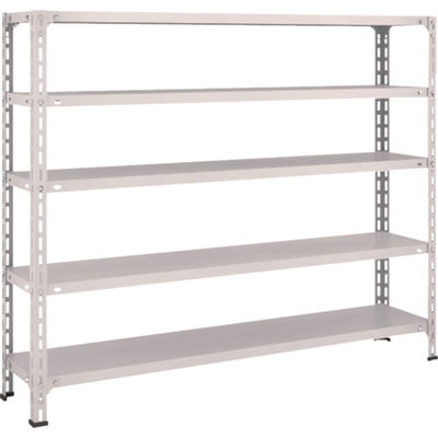 TRUSCO スチールラック 軽量棚開放型 W1500XD300XH1200 5段 ネオグレー 45V-15 NG 1台(1個)（直送品）