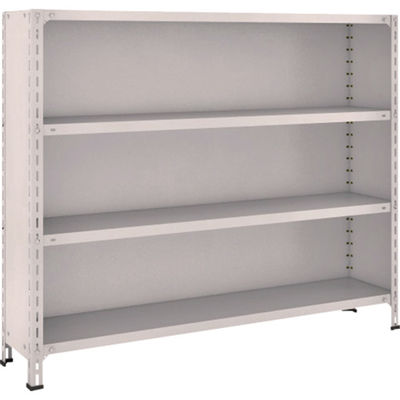 TRUSCO スチールラック 軽量棚背板・側板付 W1500XD300X1200 4段 ネオグレー 45V-24 NG 1台(1個)（直送品）