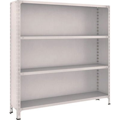 TRUSCO スチールラック 軽量棚背板・側板付 W1500XD300X1500 4段 ネオグレー 55V-24 NG 1台(1個)（直送品）