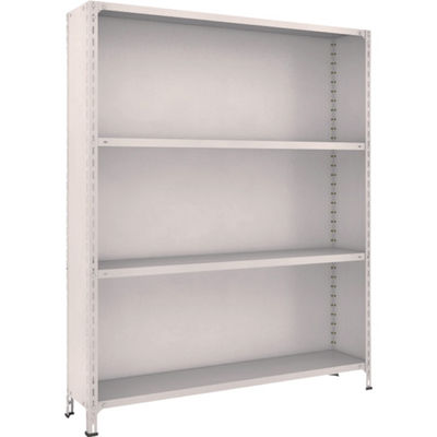 TRUSCO スチールラック 軽量棚背板・側板付 W1500XD300X1800 4段 ネオグレー 65V-24 NG 1台(1個)（直送品）