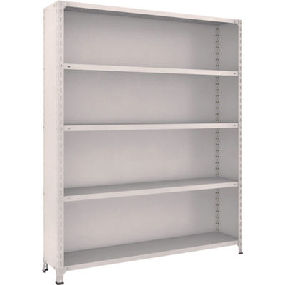 TRUSCO スチールラック 軽量棚背板・側板付 W1500XD300X1800 5段 ネオグレー 65V-25 NG 1台(1個)（直送品）