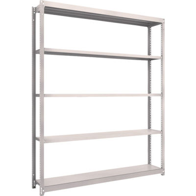 TRUSCO スチールラック M1.5型軽中量棚 1760X295XH2100 5段単体 ネオグレー M1.5-7635 NG（直送品）