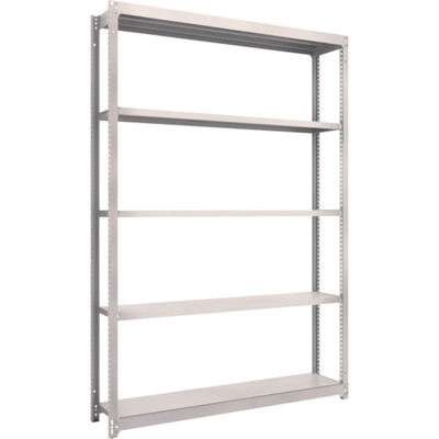 TRUSCO スチールラック M1.5型軽中量棚 1460X295XH2100 5段単体 ネオグレー M1.5-7535 NG（直送品）