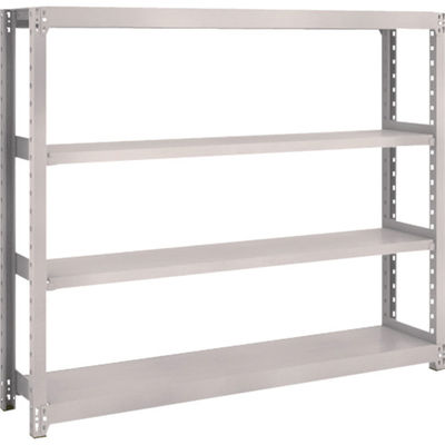 TRUSCO スチールラック M2型軽中量棚 1460×300×H1200 4段 単体 ネオグレー M2-4534 NG 1セット(1個)（直送品）