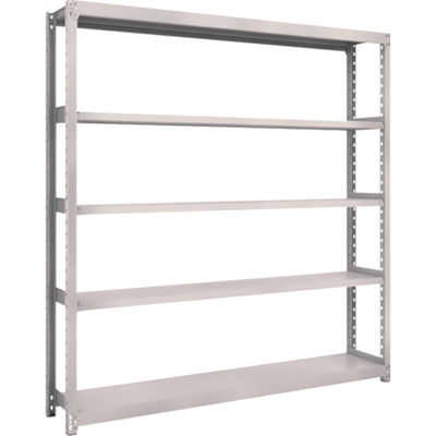 TRUSCO スチールラック M2型軽中量棚 1760×300×H1800 5段 単体 ネオグレー M2-6635 NG 1セット(1個)（直送品）