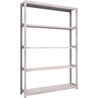 TRUSCO スチールラック M2型軽中量棚 1460X300XH2100 5段 単体 ネオグレー M2-7535 NG 1セット(1個)（直送品）