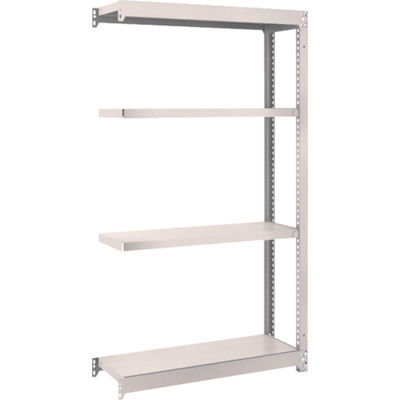 TRUSCO スチールラック M1.5型軽中量棚 860×295×H1500 4段連結 ネオグレー M1.5-5334B NG（直送品）