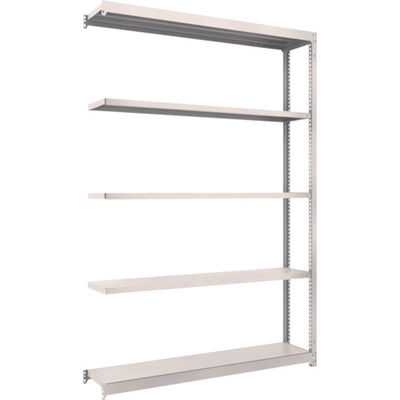 TRUSCO スチールラック M1.5型軽中量棚 1460X295XH2100 5段連結 ネオグレー M1.5-7535B NG（直送品）