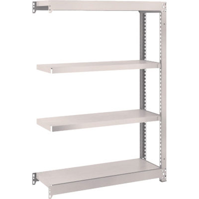 TRUSCO スチールラック M1.5型軽中量棚 860×295×H1200 4段連結 ネオグレー M1.5-4334B NG（直送品）