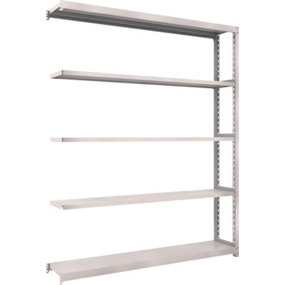 TRUSCO スチールラック M2型軽中量棚 1760X300XH2100 5段 連結 ネオグレー M2-7635B NG 1セット(1個)（直送品）