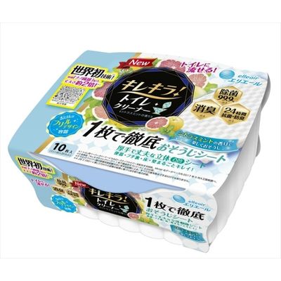 大王製紙 エリエール キレキラ!トイレクリーナー 1枚で徹底おそうじシート 4902011736724 1個（直送品）