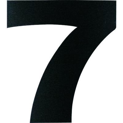 ダイドーハント マグネット切り文字 ブラック 7 10177783 1枚 144-2001（直送品）
