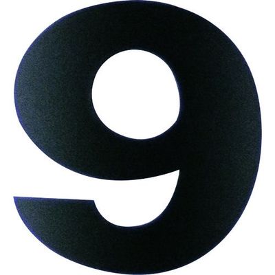 ダイドーハント マグネット切り文字 ブラック 9 10177785 1枚 144-2060（直送品）