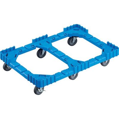 トラスコ中山 TRUSCO OCドーリー 75Lオリコン用 エラストマー車輪 6輪自在ストッパー付 ブルー OCD-75AS-B 1台（直送品）
