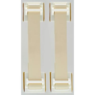 トラスコ中山 TRUSCO 地震対策 転倒防止ゴムベルト(2本入)アイボリー FPRB-IV 1パック(2本) 257-7469（直送品）