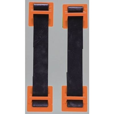 トラスコ中山 TRUSCO 地震対策 転倒防止ゴムベルト(2本入)オレンジ FPRB-OR 1パック(2本) 257-7468（直送品）