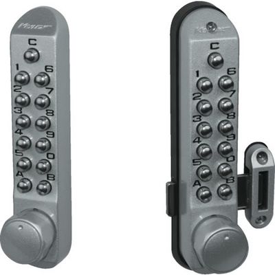 長沢製作所 長沢 キーレックス K592T 面付本締錠 両面ボタン NK592T MU0 1組(1セット) 249-6996（直送品）