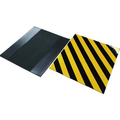 日東電工 日東エルマテ NEWトラクッション マグネットタイプ 5mm×450mm×500mm 黄/黒 TRMG450-5T 1枚（直送品）