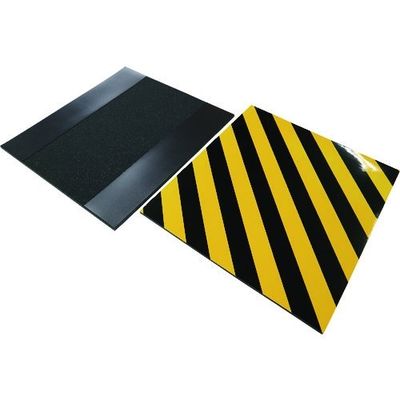 日東電工 日東エルマテ NEWトラクッション マグネットタイプ 8mm×450mm×500mm 黄/黒 TRMG450-8T 1枚（直送品）