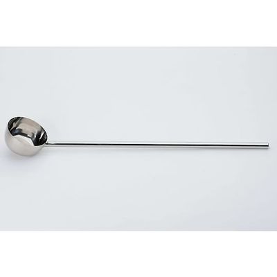 ホクリク総業 18ー8 パイプ柄ひしゃく 目盛付 18cm 柄長1m 64-5405-78 1個（直送品）