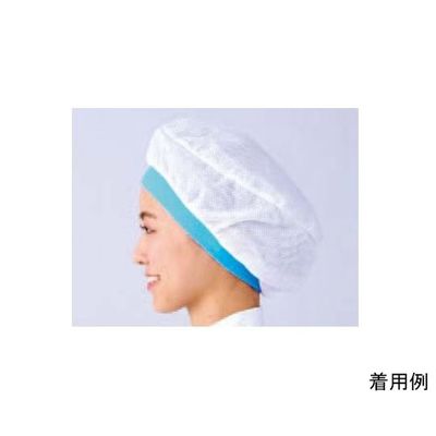 ワコウ ネットバンドキャップ ミントブルー C1400-11 1枚 64-6226-76（直送品）