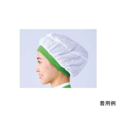 ワコウ ネットバンドキャップ ライム C1400-22 1枚 64-6226-78（直送品）