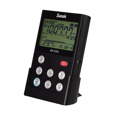 三王 高精度デジタル気圧計/高度計(携帯、据置両用タイプ) BR-55D 1個 64-7814-18（直送品）