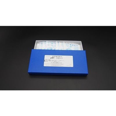 富士精密電機 pH7標準粉末 CAS No.7778ー77ー0，7558ー79ー4 pH7P 1箱(10袋) 64-8852-11（直送品）