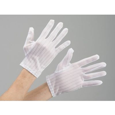 東洋リントフリー 帯電防止グローブ 白 10双入 L FZ752C-01 1袋(10双) 64-8903-45（直送品）