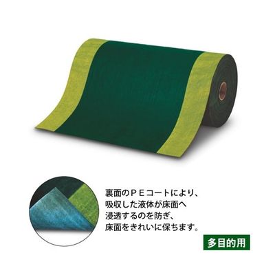 湘南ワイパーサプライ Oilguard ロール 薬品用 幅70cm×長さ20m×厚み約4mm 721028 1巻 64-8910-27（直送品）