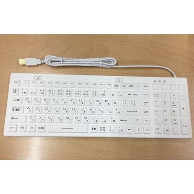 防水キーボード＆マウス（セット販売） 洗えるIP68 KBD-TKB-106-J/MOS-TM-500-OP 64-8951-47（直送品）