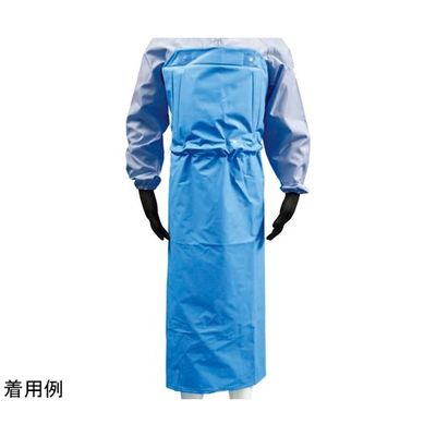 新日本ケミカル・オーナメント工業 ワンタッチウレタン胸付前掛 K型 ブルー SWV0201 1個 64-9290-41（直送品）