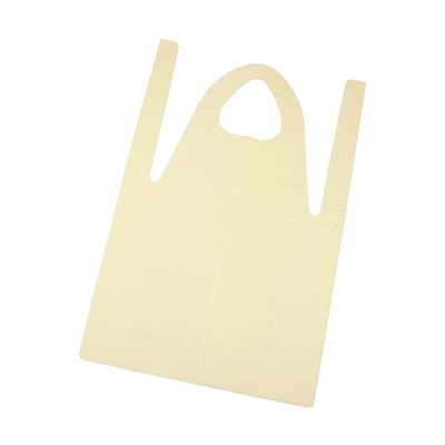 丸善化工 ローコスエプロン ショート 50枚入 イエロー SEPE405 1袋(50枚) 64-9286-53（直送品）