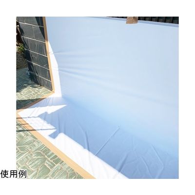 アズワン 超強力台風防水シート(超強力防水生地) 台風 白 幅1460mm×長さ27m 64-9303-36 1枚（直送品）