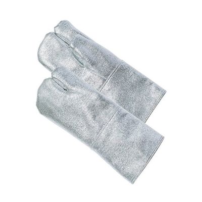 帝健 カーマロンRアルミ蒸着耐熱手袋(3本指ミトン) 35cm RGT27 1双 64-9331-80（直送品）