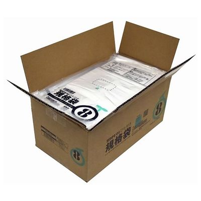 紺屋商事 小箱売:ひも付ポリ袋 01透明 8号 100枚×50冊入 00723308 1箱(5000枚) 64-9608-21（直送品）