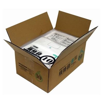 紺屋商事 小箱売:ひも付ポリ袋 01透明 10号 100枚×50冊入 00723310 1箱(5000枚) 64-9608-23（直送品）