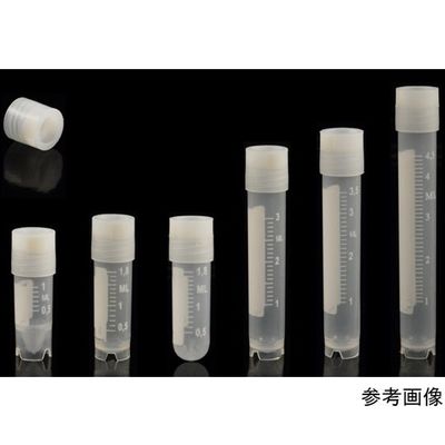クライオチューブ 3.0mL 自立型 アウターキャップ 500本(50本×10袋) CL3ARBEPSTS 1箱(500個)（直送品）