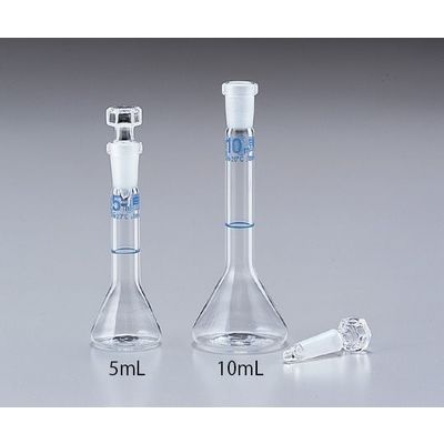 アズワン EMユーロ小容量メスフラスコ 10mL 校正証明書付 5-5679-04-20 1個（直送品）