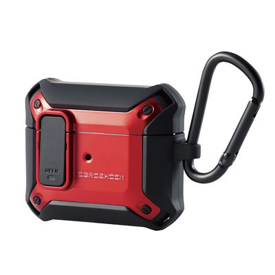 AirPods 第3世代 (2021年) 用 ケース カバー レッド AVA-AP3ZEROLRD エレコム 1個（直送品）